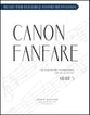 Canon Fanfare Concert Band sheet music cover